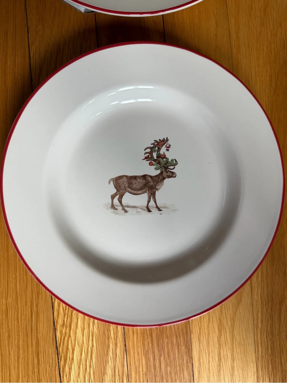 Pottery Barn Silly Stag Set of 4 Salad Plates